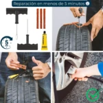 Kit Despinche Moto y Carro Sellador de Neumáticos sin Cámara - Recupera tu movilidad en menos de 5 minutos sin grúa - Imagen 3