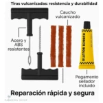 Kit Despinche Moto y Carro Sellador de Neumáticos sin Cámara - Recupera tu movilidad en menos de 5 minutos sin grúa - Imagen 6