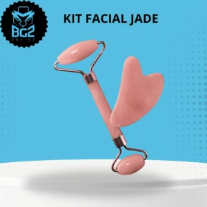 Set x2 Kit Facial con Rodillo de Jade y Piedra Guasha - Reduce la hinchazón y tonifica