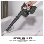 Sopladora Aspiradora Inalámbrica 21V Doble Batería - Limpia polvo hojas y residuos en segundos con libertad total - Imagen 3
