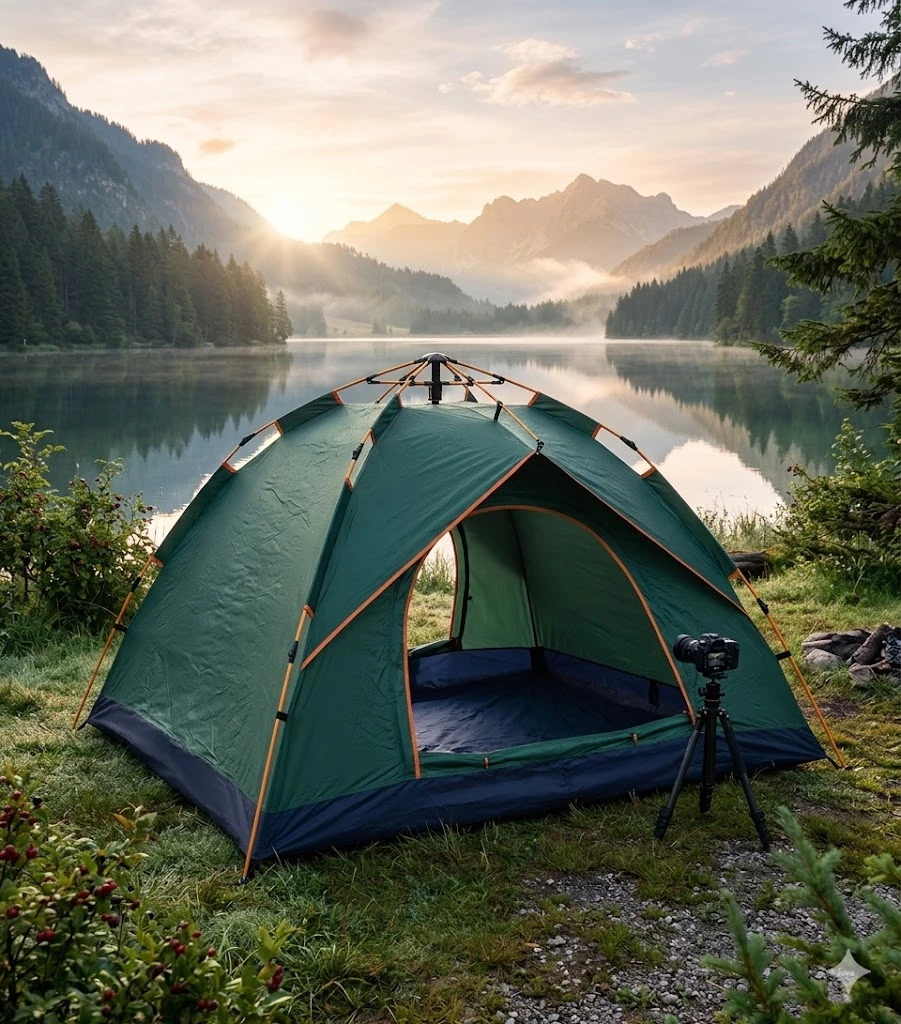 Carpa Camping Automática para 6 Personas - Protege a tu familia de lluvia y viento en la naturaleza