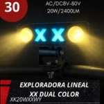 Exploradora Lineal Dual Ojo de Angel con luz dual 2400 lúmenes - Amplía tu visibilidad nocturna hasta 150 metros - Imagen 2