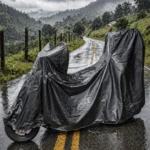 Cubierta impermeable para motocicleta con diseño ajustado y protección contra lluvia - Protege tu moto de la corrosión y daños por humedad - Imagen 2