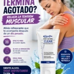 Tubo de 30 ml de ClearZal Fast Acting Clear, gel para alivio del dolor muscular y articular con efecto frío.