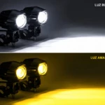 Faro LED auxiliar moto JRY-10 de 100W y 20.000 lúmenes - Garantiza máxima seguridad nocturna con visibilidad extendida