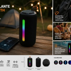 Parlante Bluetooth Cilindro Grande