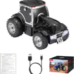 Altavoz portátil New Holland T8 WS-560 en color negro con detalles plateados, acompañado de cable USB y manual. Caja de presentación incluida.