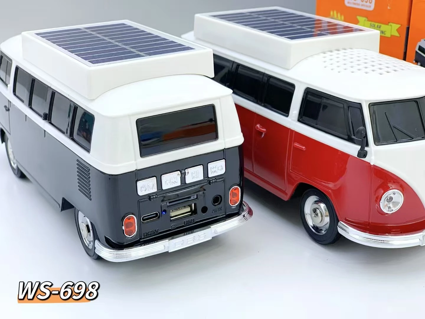 Altavoz Bluetooth diseño Volkswagen Tipo 2 con luces LED - Disfruta de música envolvente en interiores y exteriores