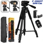 Trípode F-580ST de 206 cm con rotación 360 grados - Obtenga perspectivas panorámicas estables y únicas