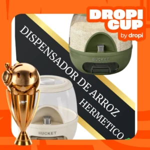 Dispensador Hermético de Arroz y Granos - Dosifica porciones y evita humedad