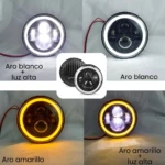 Faro LED 7 pulgadas redondo universal para moto y coche - Mejora tu visibilidad nocturna iluminando claramente el camino - Imagen 3