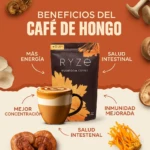 Café Orgánico con Hongos Adaptógenos Ryze - Mejora la energía y el enfoque mental - Imagen 3