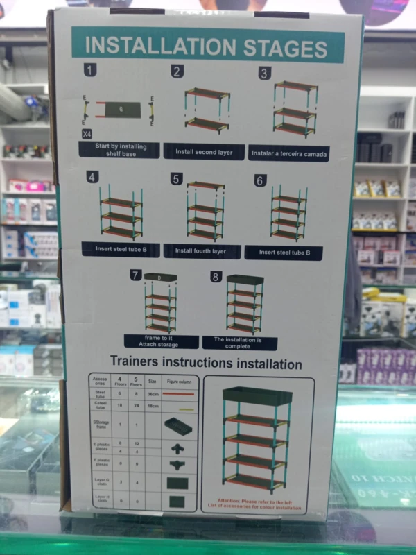 Estante Organizador 4 Niveles Lay-Wbas