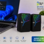 Parlantes Bafles Pc Computador Luces Rgb - Imagen 2