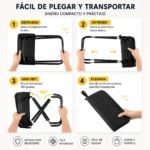 Silla Plegable Viajera con Estructura Metálica y Bolsa de Transporte - Descansa cómodamente en cualquier aventura al aire libre - Imagen 3