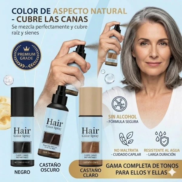 Spray Tinte para El Cabello 2X1