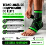 Set x2 Tobillera Elástica Ajustable de Compresión - Estabiliza el tobillo y previene lesiones