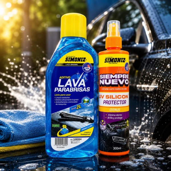Kit de Silicona y Lavaparabrisas