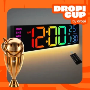 Reloj Despertador Digital con Luz LED RGB - Ambienta el cuarto y marca la hora