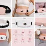 Cinturón Térmico Recargable con 3 Temperaturas y Vibración - Alivia cólicos y tensión abdominal en minutos