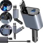 Cargador 4 en 1 Retractil para Vehiculo