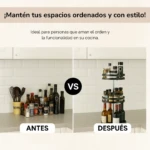 Carrito Organizador Especiero Giratorio - Imagen 3