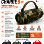 JBL Charge 6 con Auracast y batería de 28 horas - Disfruta de graves potentes y sonido claro en cualquier lugar