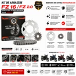Kit Arrastre Completo OEM Yamaha FZ 16 y FZ 2.0 - Mejora la transmisión suave y eficiente de tu moto - Imagen 6