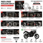 Kit Arrastre Completo OEM Yamaha FZ 16 y FZ 2.0 - Mejora la transmisión suave y eficiente de tu moto - Imagen 5