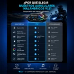 Intercomunicador Bluetooth V12 con luces RGB - Garantiza seguridad y comunicación manos libres - Imagen 3