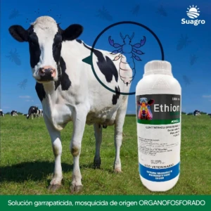 Set x2 Baño Garrapaticida Bovino Ethion 83% 1 Litro - Elimina garrapatas y moscas