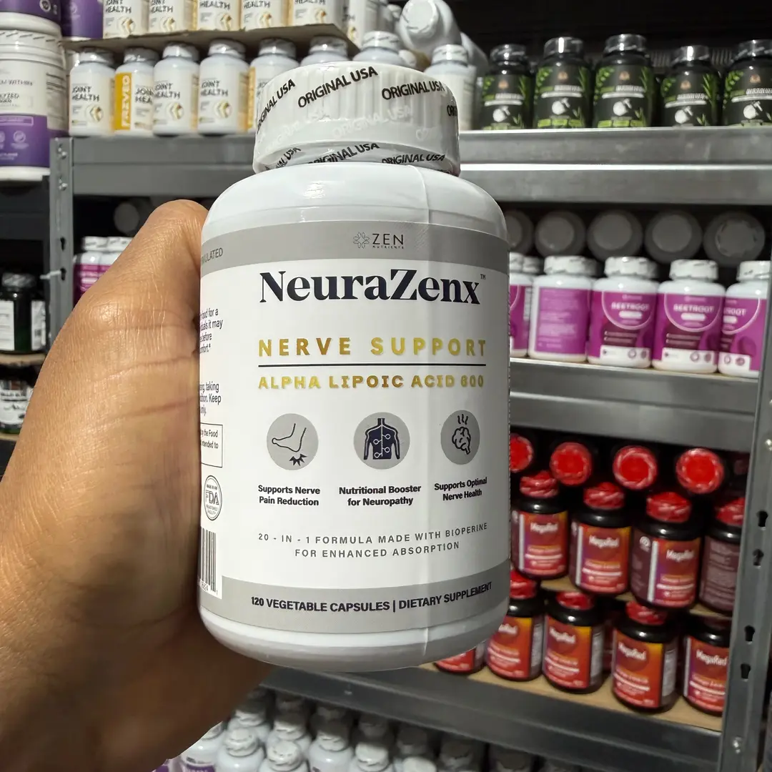 Suplemento Nervioso NeuraZenx 60 Cápsulas - Alivia hormigueo y cuida las neuronas