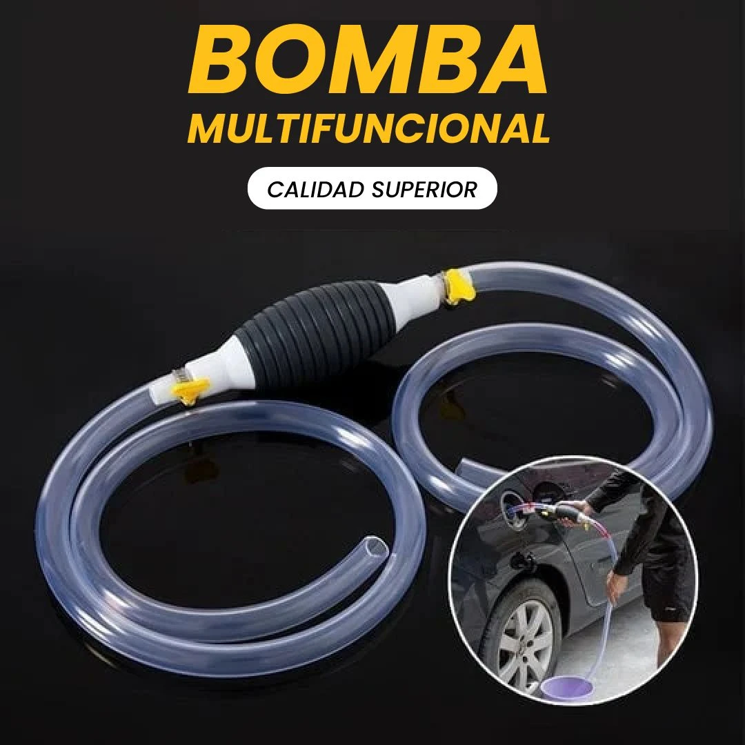 Set x2 Bomba Manual Extractora de Líquidos - Transfiere gasolina y agua sin fugas