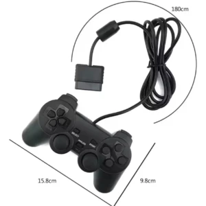Set x2 Control Alámbrico para PlayStation 2 - Ofrece respuesta rápida en juegos