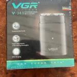 Afeitadora eléctrica portátil VGR con dos cabezales rotatorios y pantalla LED - Afeita rápido y limpio en cualquier lugar - Imagen 2