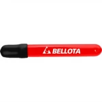 Afilador de carburo de tungsteno Bellota en color rojo con mango negro, diseñado para recuperar el filo de herramientas de corte.