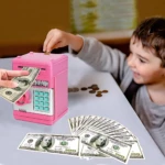 Alcancía Caja Fuerte Realista para Niños - Enseña a los niños el valor del dinero