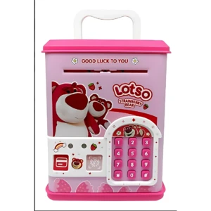 Alcancía Electrónica Lotso para Niños - Enseña a los pequeños el valor del dinero jugando