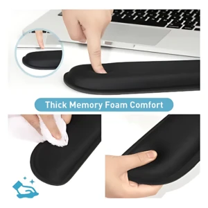 Almohadilla ergonómica para teclado con espuma viscoelástica - Reduce el dolor de muñeca y mejora tu postura al escribir