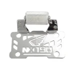 Base celular GPS de acero inoxidable para Honda, con logotipo grabado y textura antideslizante en la parte superior.