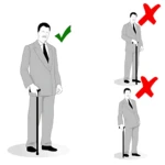 Bastón plegable de aluminio ajustable, mostrado en tres posiciones: erguido con apoyo, inclinado y plegado, indicando su versatilidad y uso seguro al caminar.