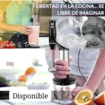 Batidor de inmersión 1000W multifuncional - Ahorra tiempo preparando batidos y salsas - Imagen 4
