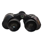 Binoculares prismáticos negros de 20x50, con brújula integrada en el puente y lentes grandes, ideales para observación de fauna y paisajes.