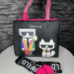 Bolso de mano KARL LAGERFELD con diseño gráfico distintivo - Complementa tu estilo con elegancia y versatilidad