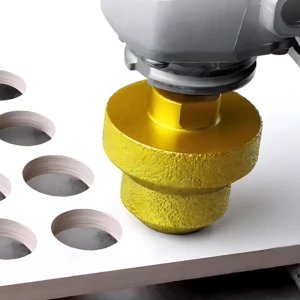 Broca Diamantada de 3 Niveles para Amoladora - Perfora concreto y ladrillo con precisión