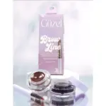 Pack de pomada para cejas Guzel con acabado natural y pigmentación intensa, mostrando el tubo en su caja rosa y el producto abierto junto a su aplicador.