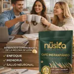 Café Funcional con Melena de León Nuska 75 Gr - Estimula la memoria y concentración - Imagen 2