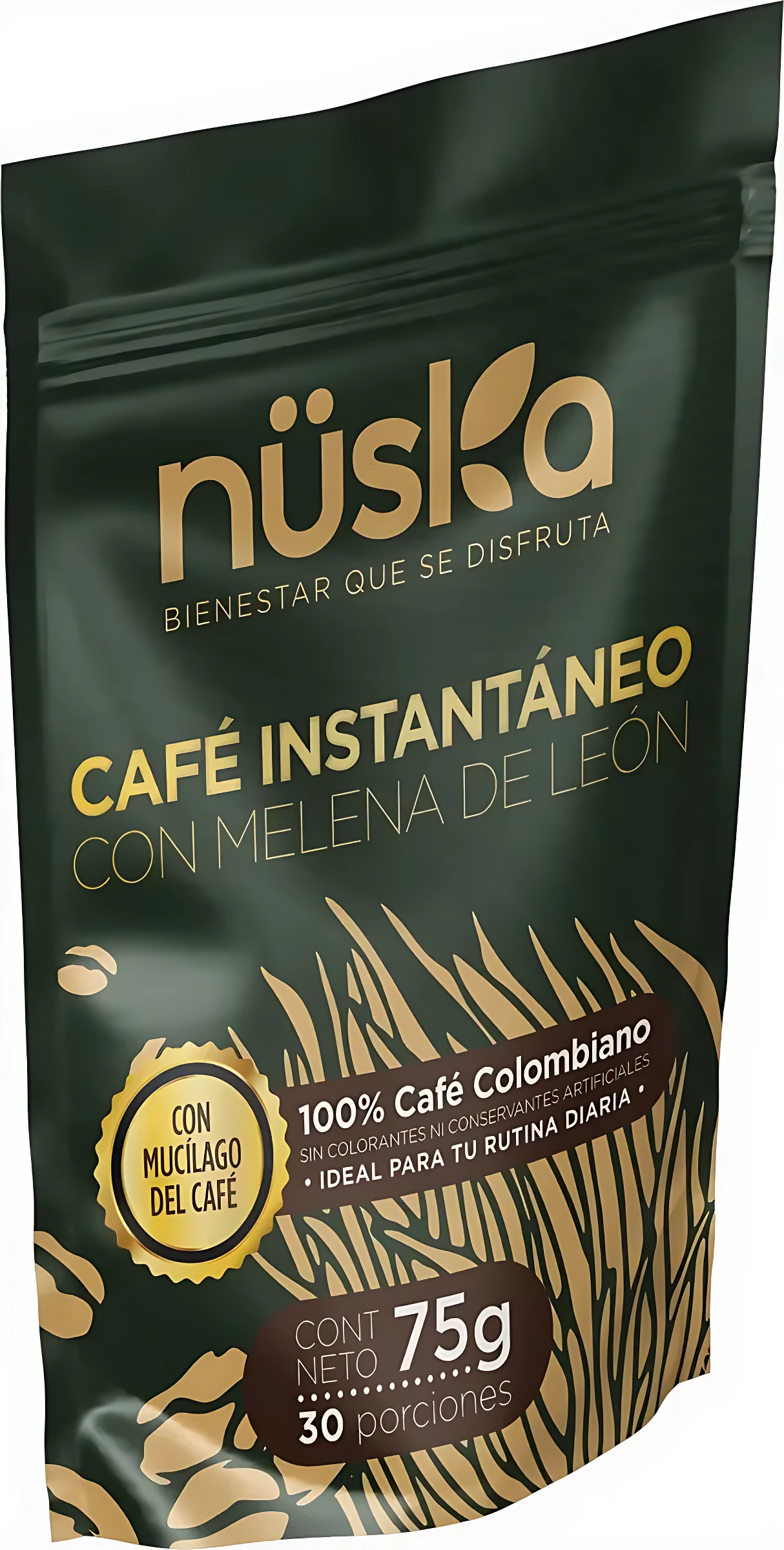 Café Funcional con Melena de León Nuska 75 Gr - Estimula la memoria y concentración