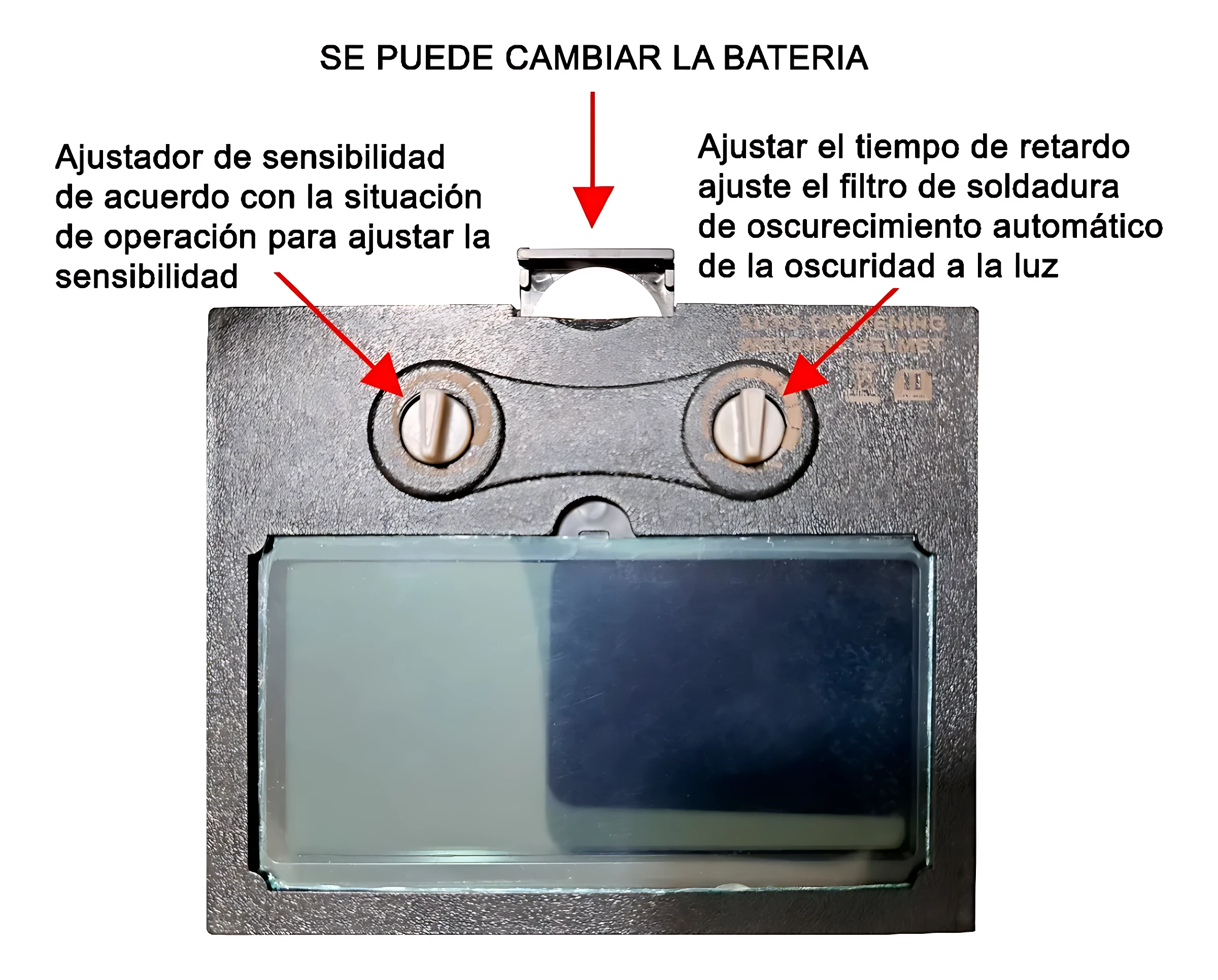 Caretas Fotosensibles American Force con Batería Litio - Protegen tus ojos al soldar con respuesta ultrarrápida