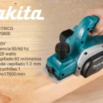 Cepillo eléctrico Makita KP0800 de 620W - Elimina material sobrante de madera rápidamente - Imagen 5